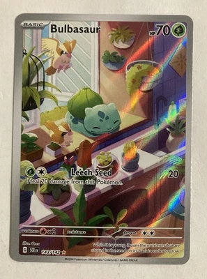 Bulbasaur 143/142 Sv07: Stellar Crown Illustration Rare - Image 1 of 2