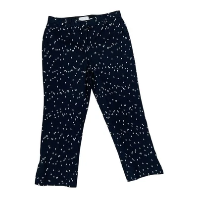 3.1 PHILLIP LIM M.I.China Blue /polka Dot Cotton Blend Women's Pant Sz 4 PEC . - Image 1 of 4