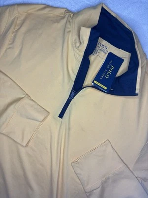 Pullover Polo Ralph Lauren Performance 1/4 Cremallera Absorbente Para Hombres Mediano Nuevo con Etiquetas $125 LEER Foto 1 de 4