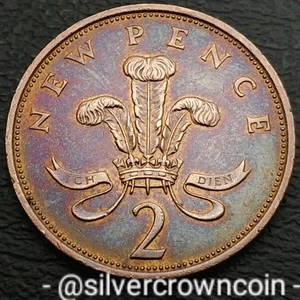 Great Britain 🇬🇧 UK 2 New Pence 1980. KM#916. Two Cents coin. Welsh Plumes 2NP - Picture 1 of 7