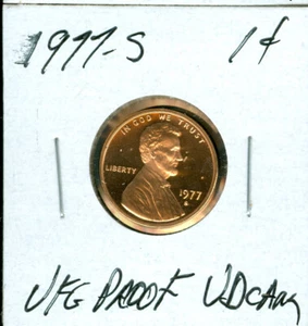 1977 S LINCOLN CENT ULTRA FINEST GRADE PROOF ULTRA DCAM RED   99 CENTS SHIPPING - Picture 1 of 2
