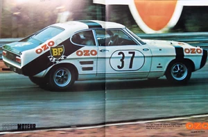 Poster sport Claude Bourgoignie à Zolder sur Ford Capri-Ozo - Afbeelding 1 van 1