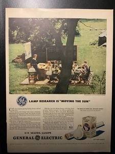 GE General Electric Mazda Lamps NY Botanical Gardens Vintage Ad NYC - Bild 1 von 3