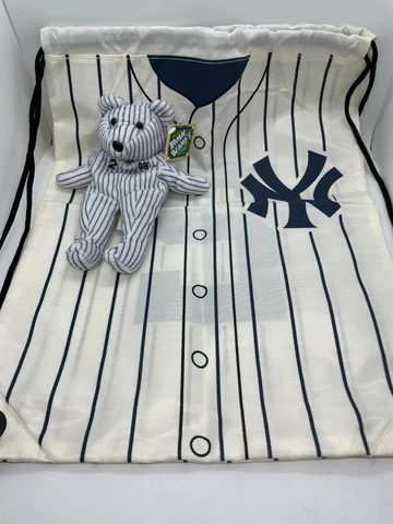 Derek Jeter #2 New York Yankees FAN BAG & BEAR Bamm Beano's Bear NY Oct 21 1998 Cover