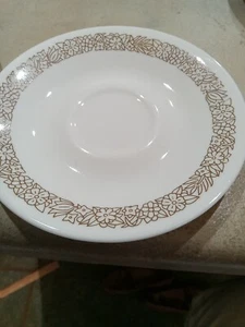 Vintage Corelle Woodland Brown 6" Saucer  Plate Set 4 Nice Condition - Picture 1 of 5