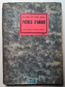 Claire et Ivan Goll - Poèmes d'Amour - Marc Chagall - Édition originale - (1925) - Picture 1 of 6