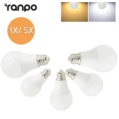 E27 Led Light Bulb 3W 5W 7W 9W 12W 15W Lamp 85-265V Smd 5730S For Chandeliers - Image 1 of 4