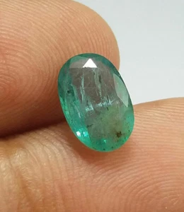 2.05 Ct Natural Zambia Emerald Rich Green Top Quality Oval Cut Untreated Gems - Picture 1 of 10