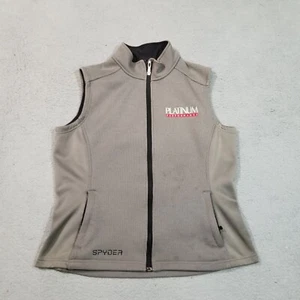 Spyder Vest Mens Large Gray Zip Up Pockets Hiking Core Outdoors Gorpcore Casual - Picture 1 of 21