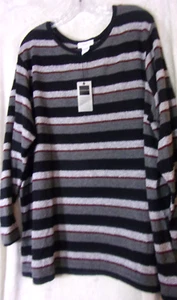 NWT AVENUE Women 26/28 Pullover Knit Tunic Long Sleeve Sweater - Picture 1 of 10