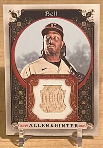 2023 Topps Allen & Ginter Bat Relic Josh Bell #AGRB-JB Cleveland Guardians - Picture 1 of 2