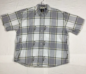 Salty Dog Gant Men's XL Plaid Button Down Short Sleeve Shirt, Golf - Picture 1 of 10