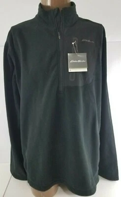 Eddie Bauer Mens First Ascent Soft Shell Jacket Black Half Zip 2XL NWT - Image 1 of 4