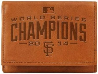 San Francisco Giants WALLET 2014 World Series Champs Trifold LEATHER  - Image 1 of 3