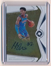 2019-20 Opulent Autographs Shai Gilgeous-Alexander Auto 5/49 Premium Card