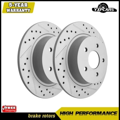 Rotores de freno de disco perforados traseros para Ford Escape Transit Connect C-Max 2013-2016 Foto 1 de 4