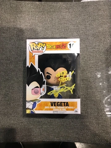 Chris Sabat Signed Vegeta Autograph Funko Pop JSA Cover