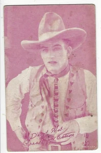 Dead Shot Ready For Action 1940's 1950's Cowboy Red Exhibit Arcade Card - Picture 1 of 2