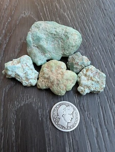 Nevada Green Turquoise - Natural Botryoidal Nuggets - 102.5 Grams - Picture 1 of 2