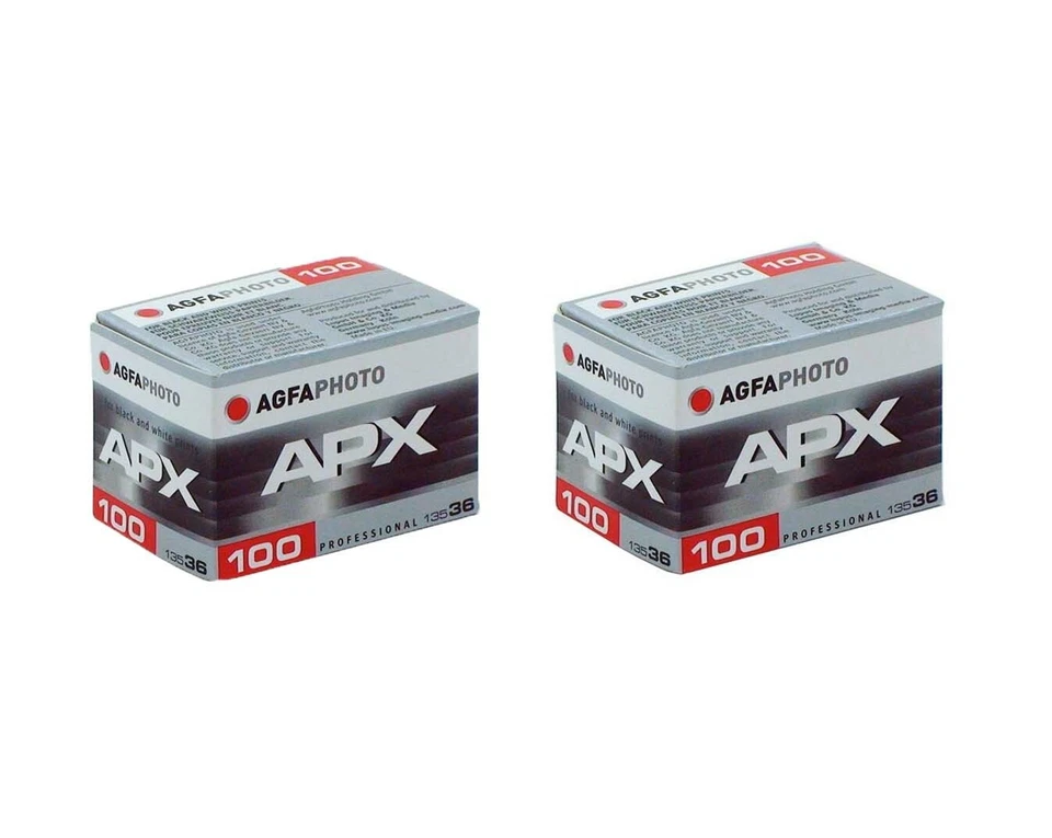 2 Rolls - Agfa APX 100 ISO 135-36 35mm Black & White Film - EXPIRY 02/2026 - Image 1 of 1