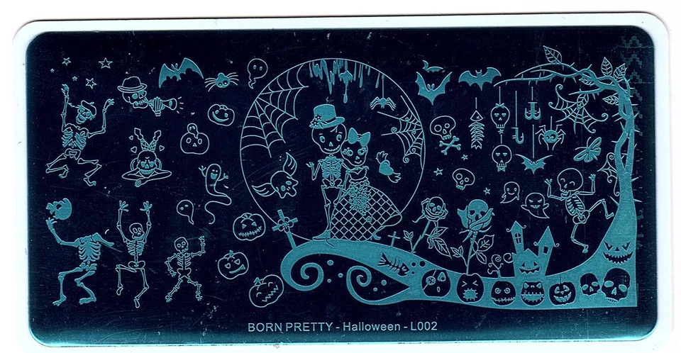 Halloween Arte en Uñas Manicura Decoración Estilos Estampado Placa Kit de Transferencia de Imagen Foto 1 de 4