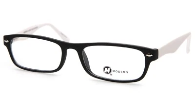 NEW MODERN OPTICAL LAUNCH Black White EYEGLASSES GLASSES FRAME 51-18-140 B28mm