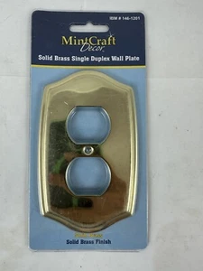 Allen & Roth Toggle Duplex Combo Brass Wall Plate 0140272 - Picture 1 of 3
