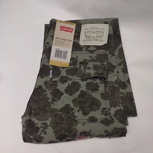 Size 12 26x26 Levi's 511 Slim Cargo Pants Floral Olive Camo Skinny NEW tags NWT - Picture 1 of 4