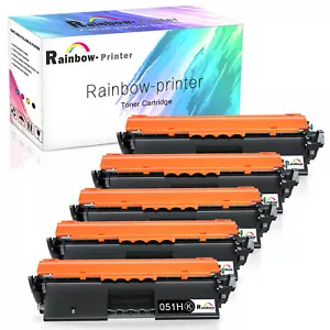 5PK 051H CRG-051H Toner Replacement for Canon imageCLASS MF264dw MF267dw MF269dw - Picture 1 of 4