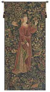 Promenade I linke Tafel belgischer Wandteppich Wandkunst hängen (NEU) 58X26, 39X18 Zoll - Bild 1 von 6