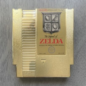 The Legend of Zelda - Nintendo NES Gold Cartridge, Action & Adventure, NTSC-U/C