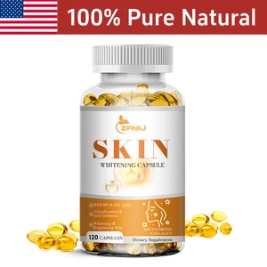 120 Cápsulas Colágeno GSH Píldoras Blanqueamiento Piel Blanqueamiento Aclarador Mejor - Imagen 1 de 8