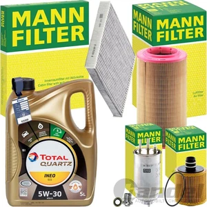 MANN INSPEKTIONSPAKET+TOTAL 5W-30 MOTORÖL passend für FIAT DUCATO 115 MULTIJET D - Bild 1 von 10