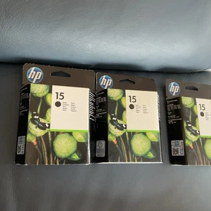 ORIGINAL HP15 X 3 C6615DE BLACK INK CARTRIDGE Copier 310, DeskJet 3810, 3816 - Photo 1/11