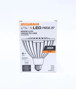 Sylvania PAR38 UltraLED 16W 120V Indoor/Outdoor Bulb LED16PAR38/DIM/830/NFL25 - Picture 1 of 1