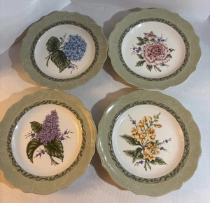 Princess House Vintage Garten Salatteller 8 3/4" Set 8 Teller je 2 Design - Bild 1 von 8