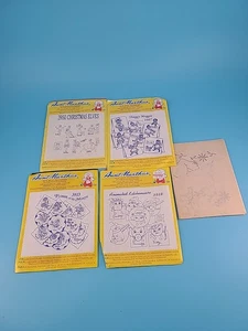 Aunt Martha's Embroidery Hot Iron Transfers 4 Unopened 1 Partially Used - Imagen 1 de 7