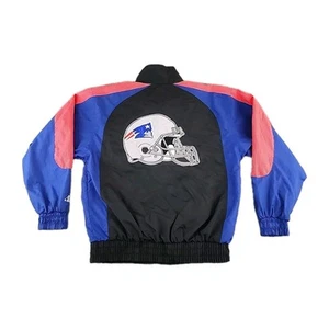 VINTAGE New England Patriots Jacket Mens Medium Windbreaker Helmet NFL Adult A41 - Bild 1 von 12