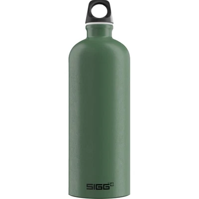 SIGG 33.8 Ounce Leaf Green Travel Water Bottle Lightweight Eco Friendly Design - Image 1 of 2