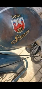 Simson Benzintank orginal in HAMMERSCHLAG blau"Export" von 1959 - Bild 1 von 11
