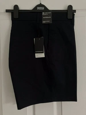 M&S  Autograph Super Lightweight Chino Shorts  W 36” Short Length Dk Navy BNWT  - Image 1 of 4