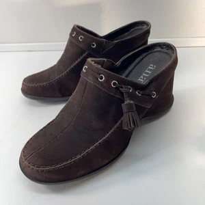 a.n.a Women’s Size 6.5 Suede Tassels Wedge Heels Used. A/15 - Picture 1 of 24