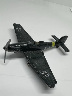 Vtg Zee Toy Junkers JU87 Fighter Green Military Airplane -  Diecast 3” - Image 1 of 4