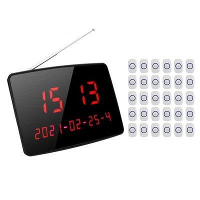 MARKENLOS Wireless Calling System Stabile Und Zuverlässige 1‑30 Tasten Pager Restaurant