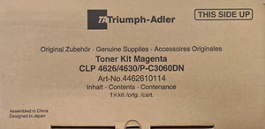 OFFERTA TONER KIT MAGENTA NUOVO ORIGINALE TRIUMPH-ADLER CLP4626 ART. 4462610114 - Foto 1 di 1