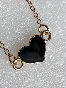 Creative Cut Heart Shaped charm Bracelet Shiny Heart Alloy Durable Black  - Picture 1 of 5