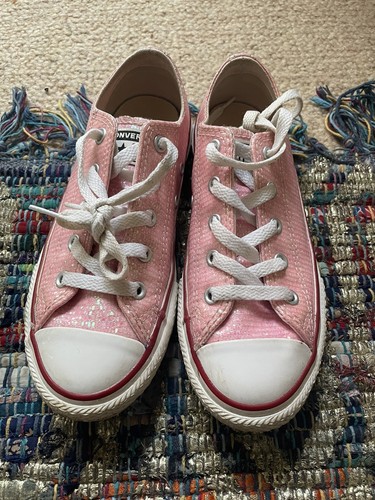 Converse décolleté rosa scintillante UK1