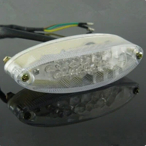 chiaro LED moto Freno Fermare Fanale posteriore Licenza Luce Dirt Pit Bike ATV - Picture 1 of 5