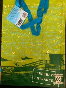NEW RETIRED Trader Joe's Southern California Reusable Grocery Bag Shopping Tote - Picture 1 of 2