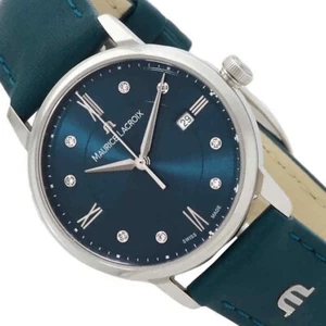 Maurice Lacroix Eliros Diamonds Damenuhr EL1094-SS001-650-5 Lederband Diamanten - Bild 1 von 9